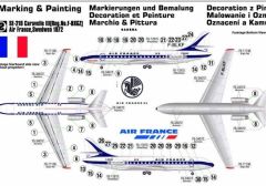 Mistercraft D028 1/144 Se-210 Caravelle Air France Yolcu Uçağı Demonte Plastik Maketi