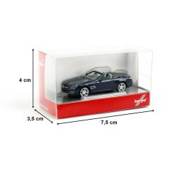 Herpa 034838-002 1/87 Ölçek MB SL-Klasse, Mavi, Sergilemeye Hazır Model Araç