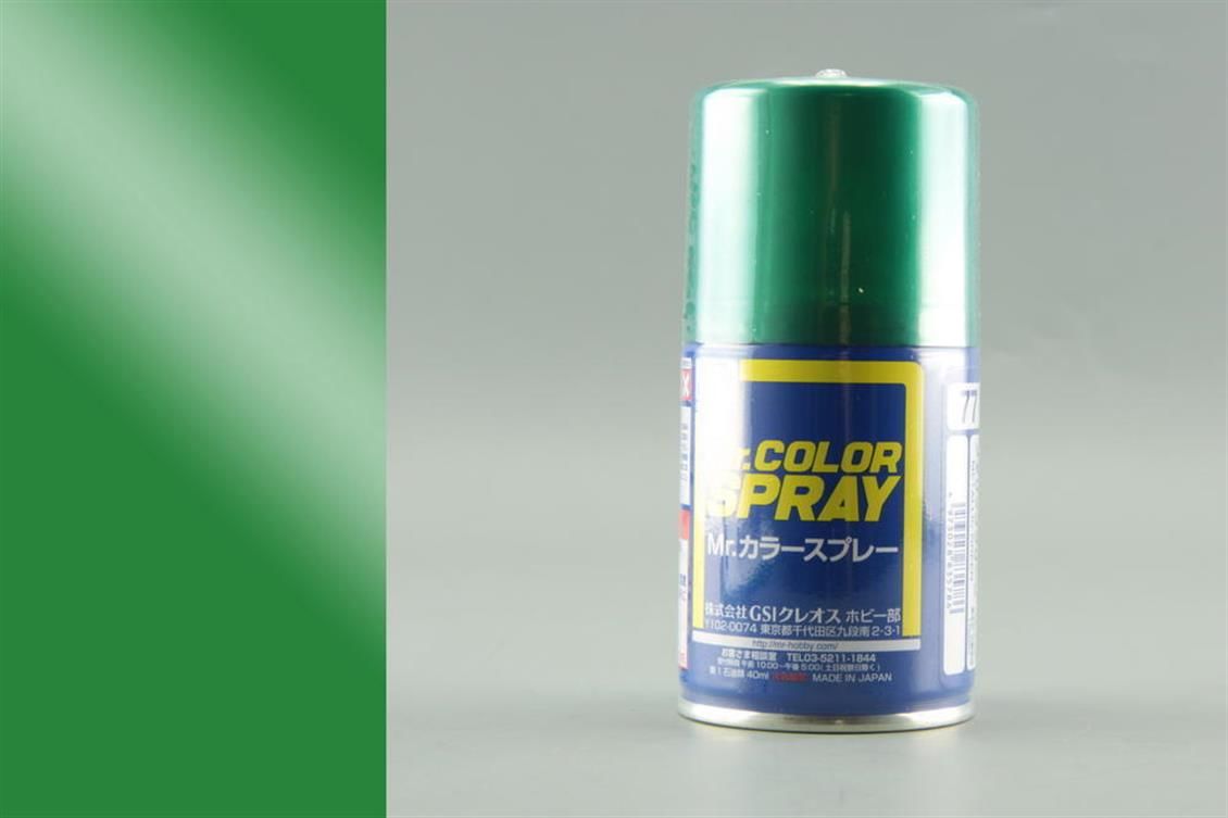 Gunze S077 100 ml. Metallic Green, Sprey Mr.Color Serisi Maket Boyası