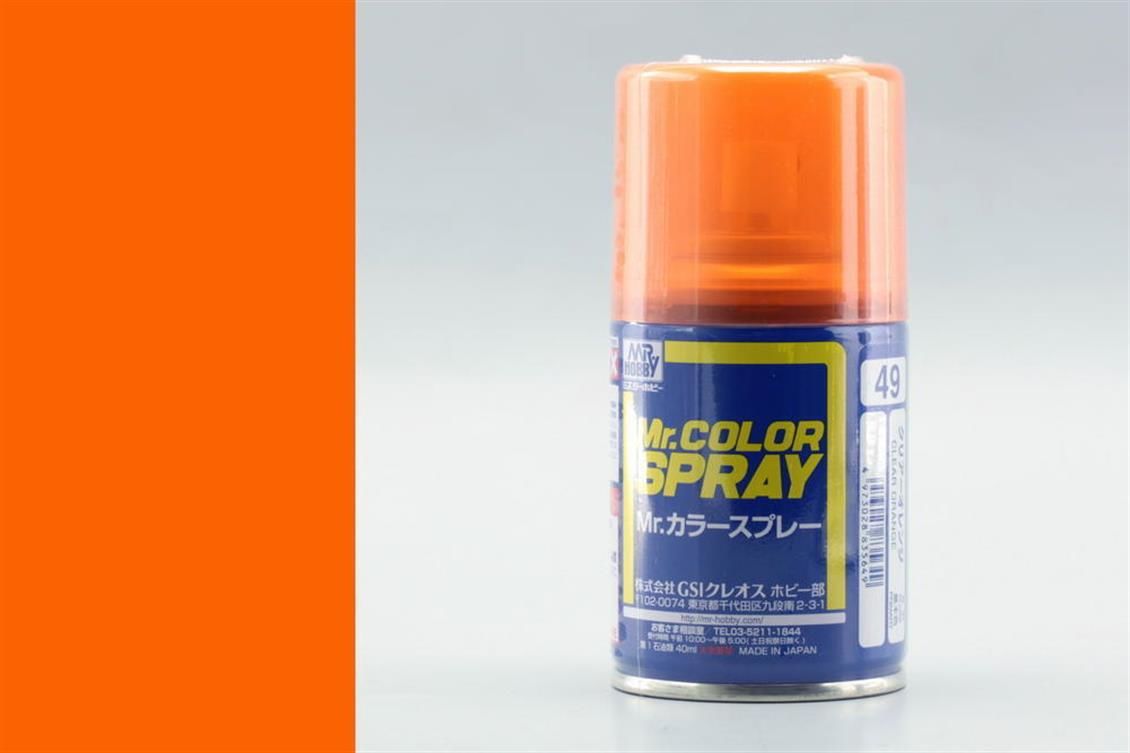 Gunze S049 100 ml. Clear Orange, Sprey Mr.Color Serisi Maket Boyası