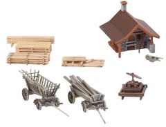 Faller 232359 1/160 Minik Fırın ve Aksesuarları Demonte Plastik Maketi