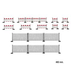 Faller 180435 1/87 İnşaat Alanı Bariyerleri,  240 mm. Demonte Plastik Maketi