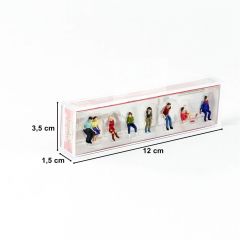 Faller 151618 1/87 Oturarak Bekleyen Yolcu Figürleri