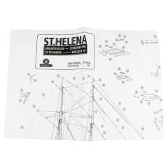 80620 1/85 ST. HELENA -A HŞAP TEKNE KİTİ