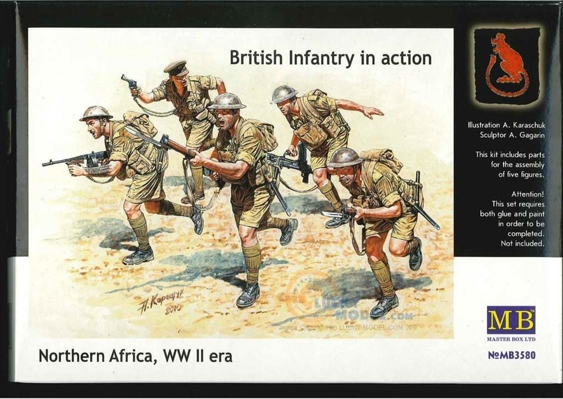3580 1/35 BRİTİSH INFANTRY İN ACTİON, NORTHERN AFR