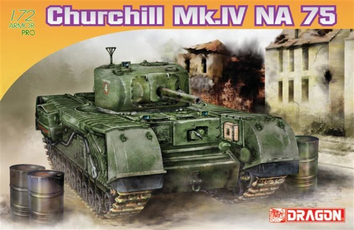Dragon 7507 1/72 Churchill Mk.IV NA 75 Tank Maketi