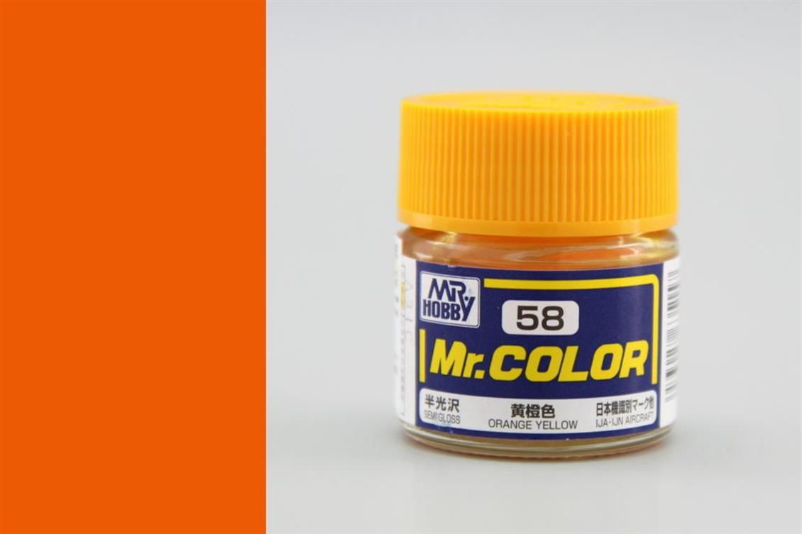 Gunze C058 10 ml. Orange Yellow, Mr.Color Serisi Maket Boyası