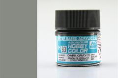 Gunze H083 10 ml. Dark Gray (2), Aqueous Serisi Maket Boyası