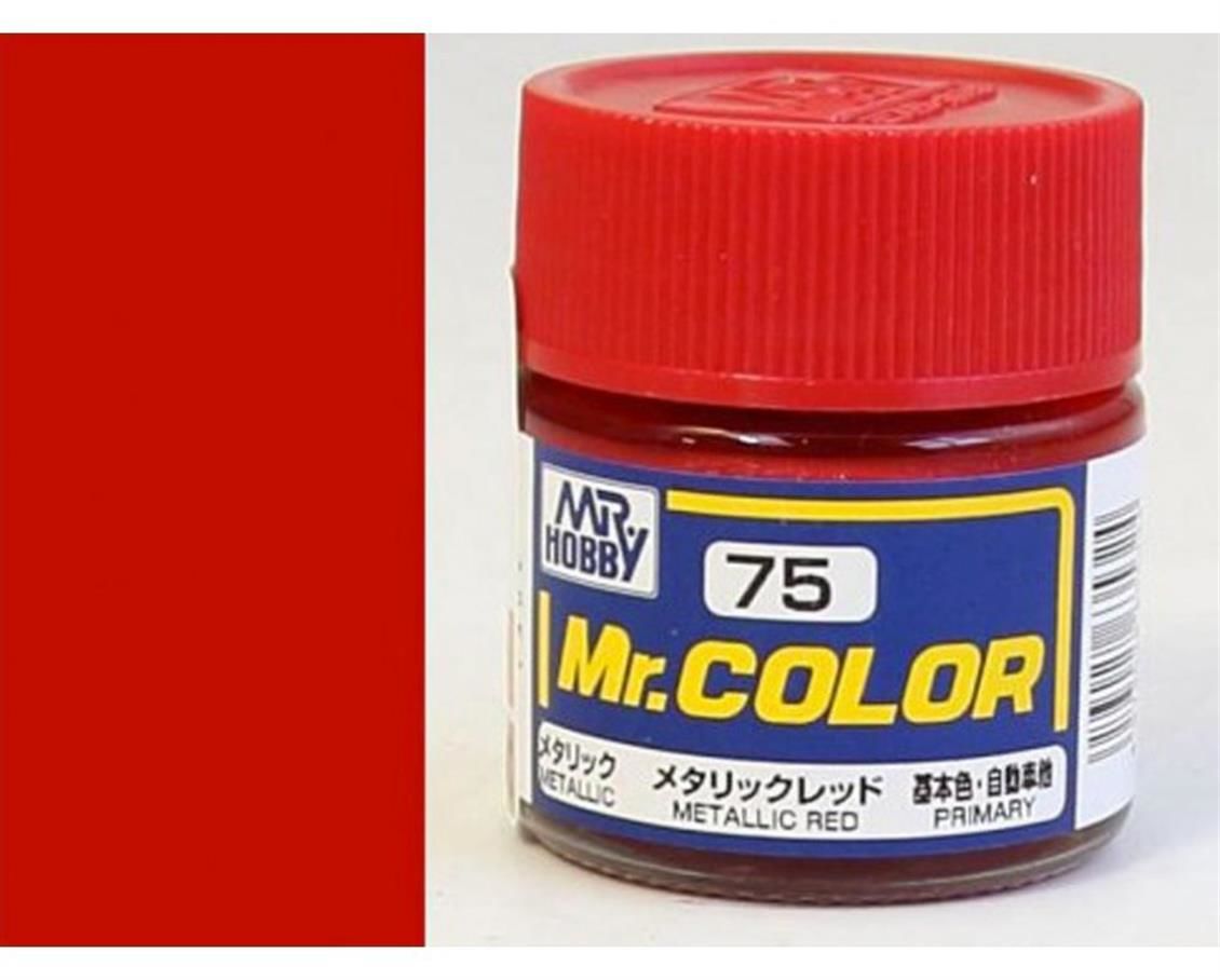 Gunze C075 10 ml. Metallic Red, Mr.Color Serisi Maket Boyası