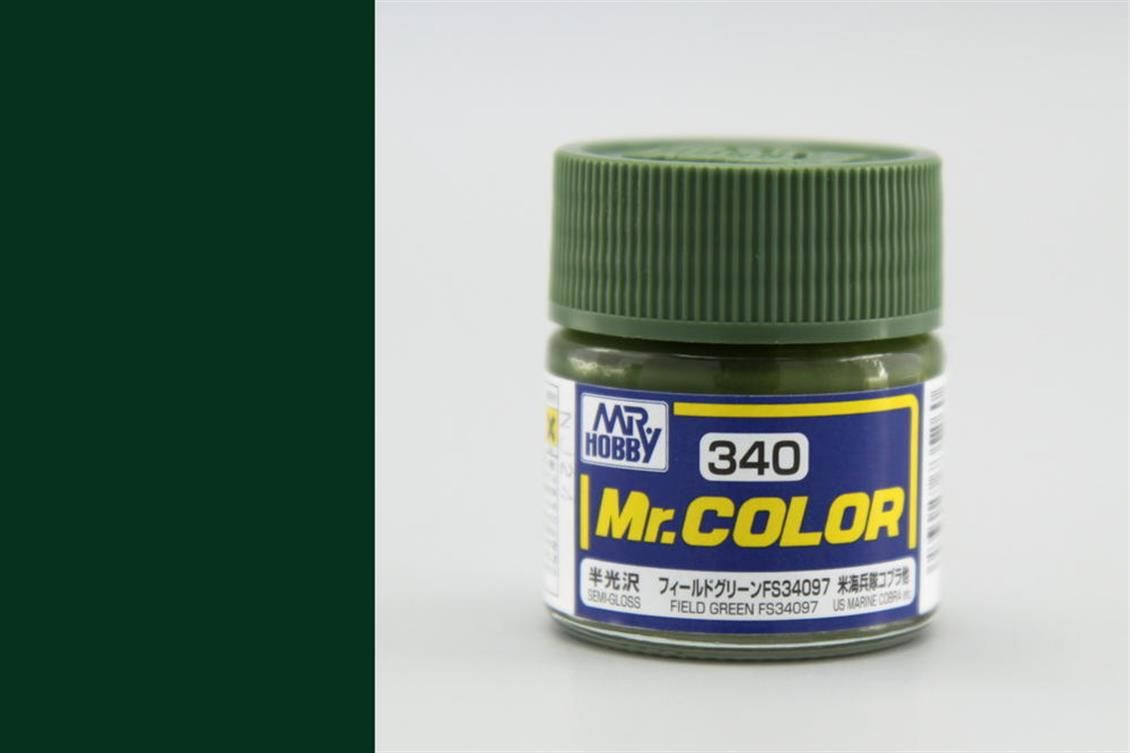 Gunze C340 10 ml. Field Green FS34097, Mr.Color Serisi Maket Boyası