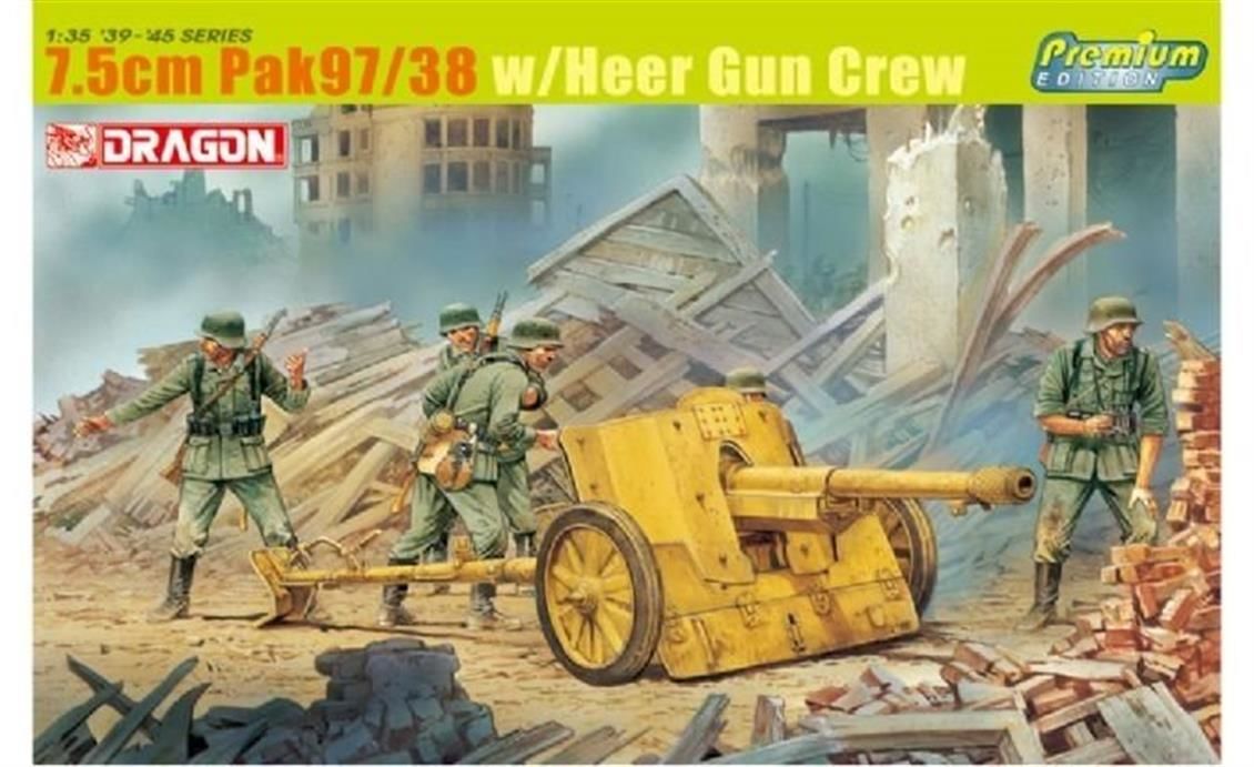 Dragon 6445 1/35 Ölçek 7.5cm Pak 97/38 Tanksavar Topu Plastik Model Kiti