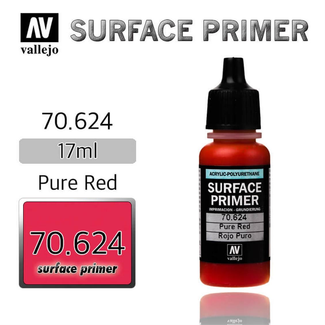 Vallejo 70624 17 ml. Pure Red-Ga, Astar Model Boyası