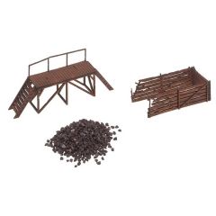 Faller 120222 1/87 Küçük Kömür Yükleme Platformu Demonte Plastik Maketi