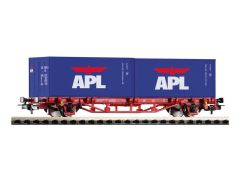 57759 1/87 FLATCAR W/2X 20' CONTAİNERS APL SBB VI