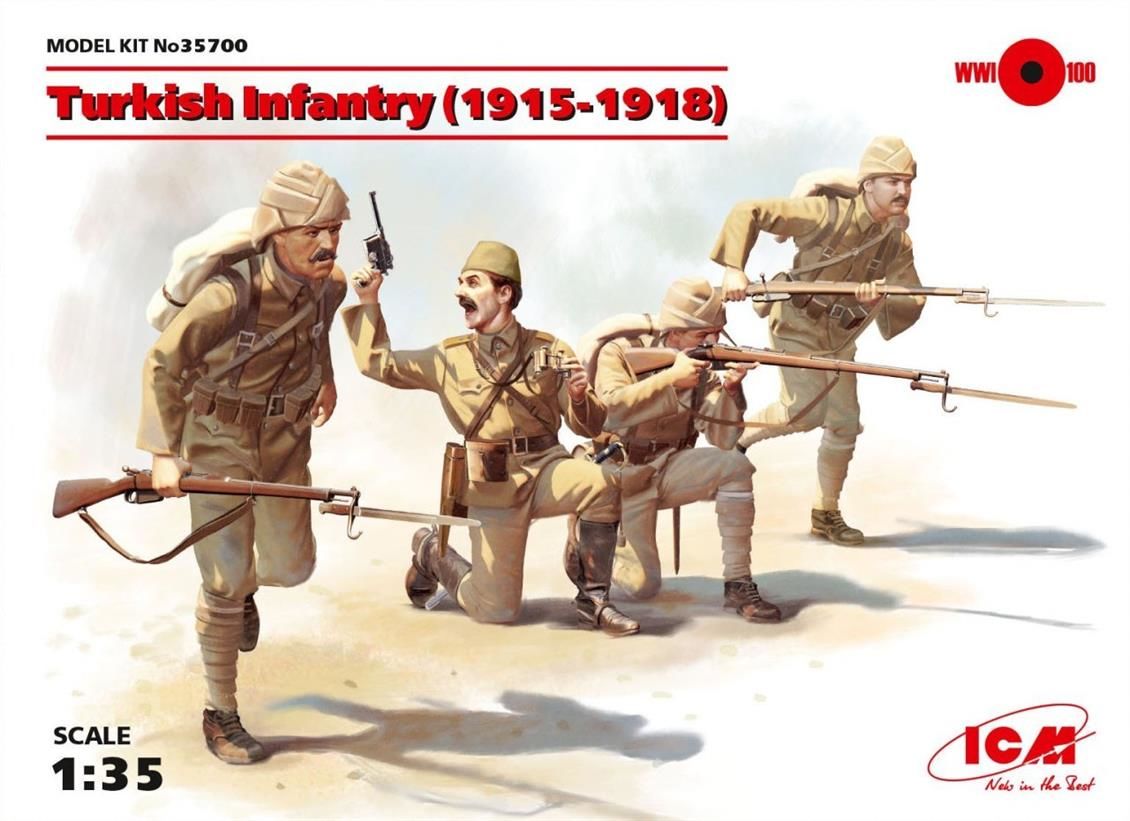 35700 1/35 Turkish Infantry 19151918 4 figures  ne