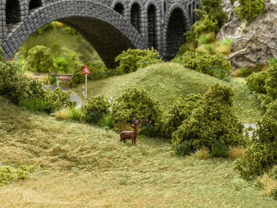 Noch 7086 Yabani Otlar, Yeşil, 12 mm. 40 Gram Diorama Malzemesi