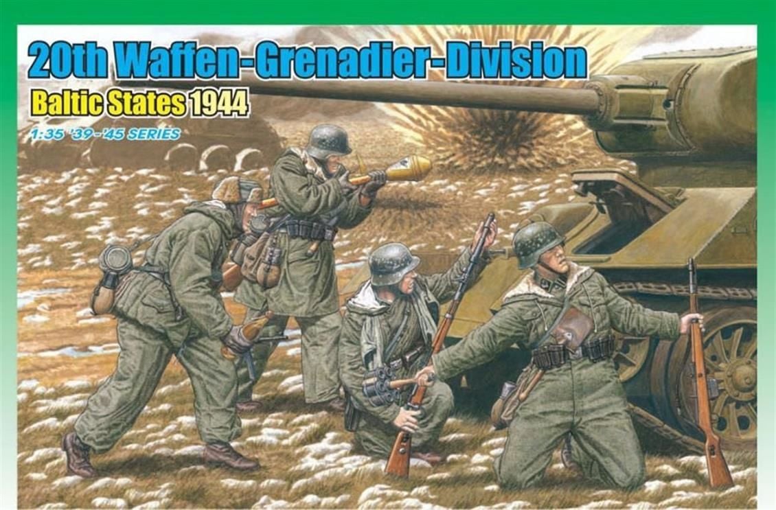Dragon 6477 1/35 Ölçek 20.Waffen SS (Baltık Devletleri 1944) Asker Figürleri Plastik Model Kiti