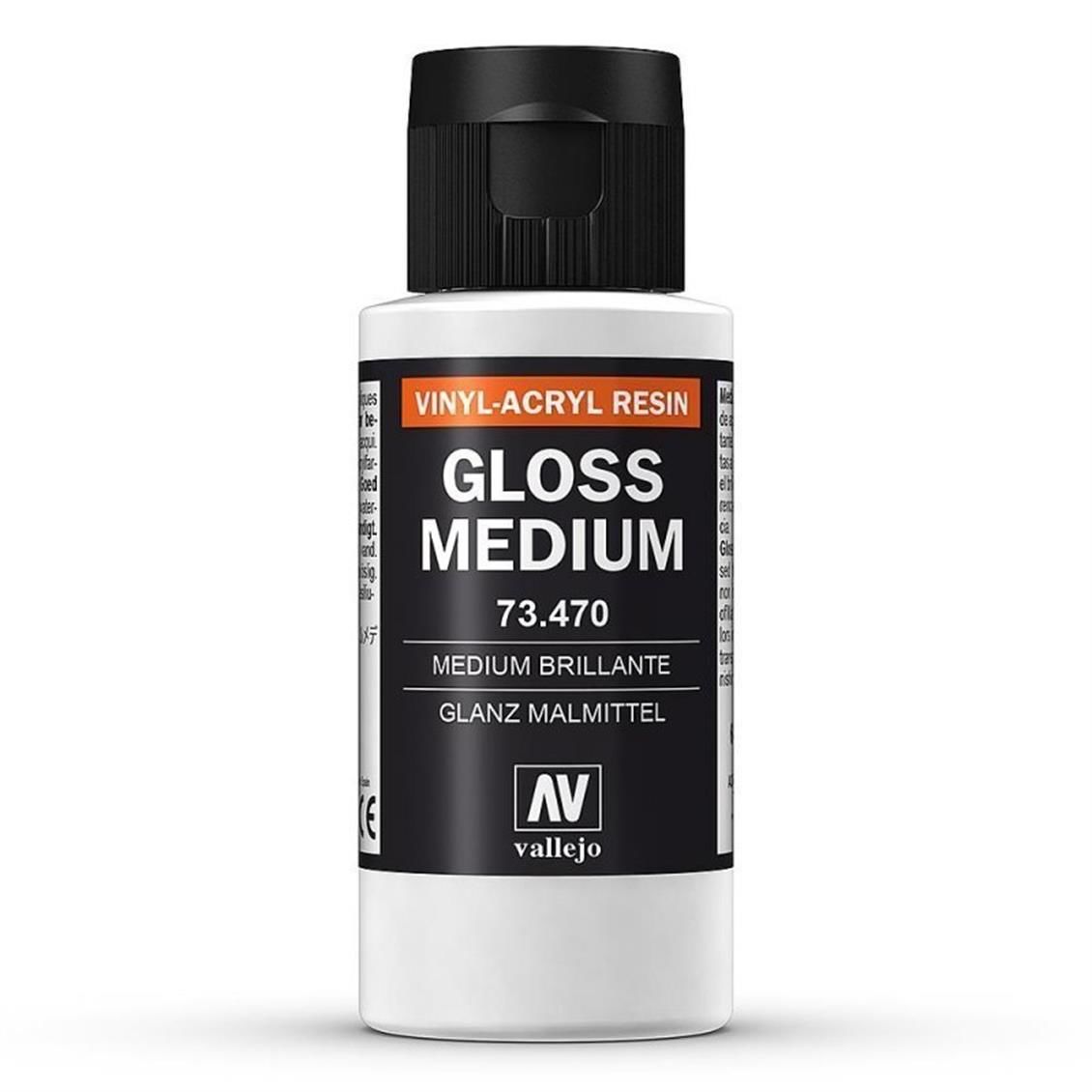 Vallejo 73470 60 ml. Gloss Medium (Parlaklaştırıcı), Model Boyası